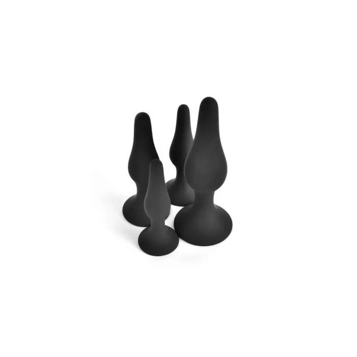 Anal VSCNOVELTY Plug Anale VSCNOVELTY Nero Silicone Set 4 Pezzi