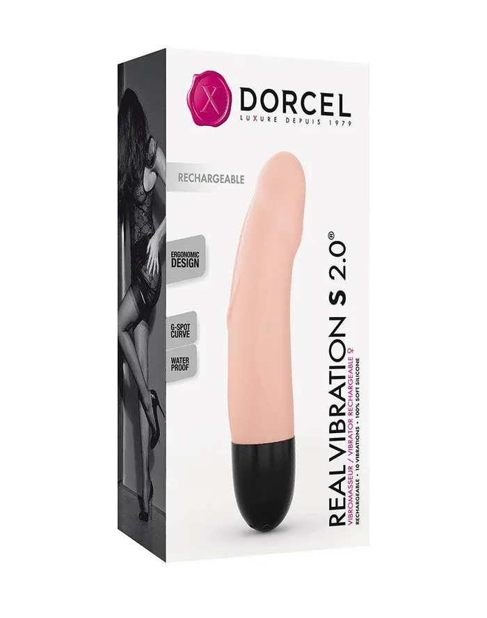Dorcel - Real Vibration S 2.0 - Oplaadbare Realistische Mini Vibrator - Lichte Huidskleur | Dorcel Vibrators