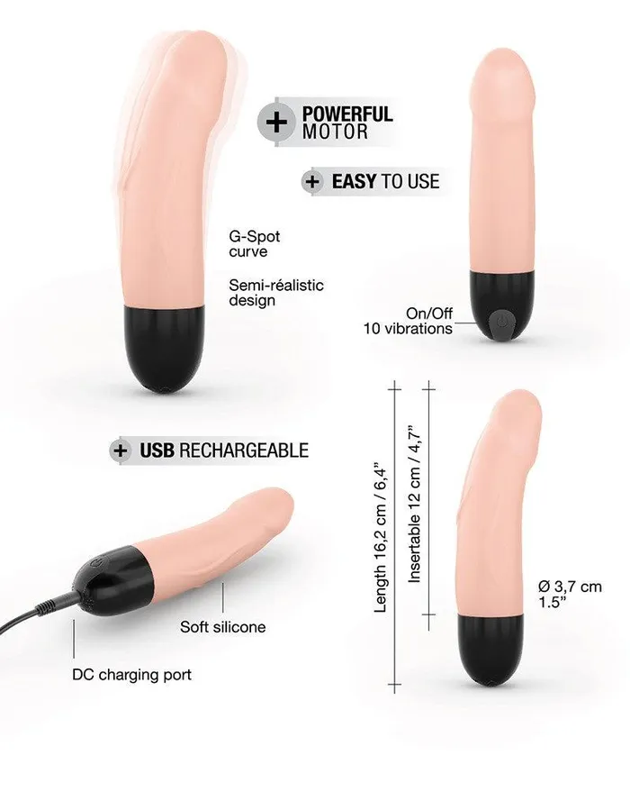 Dorcel - Real Vibration S 2.0 - Oplaadbare Realistische Mini Vibrator - Lichte Huidskleur | Dorcel Vibrators
