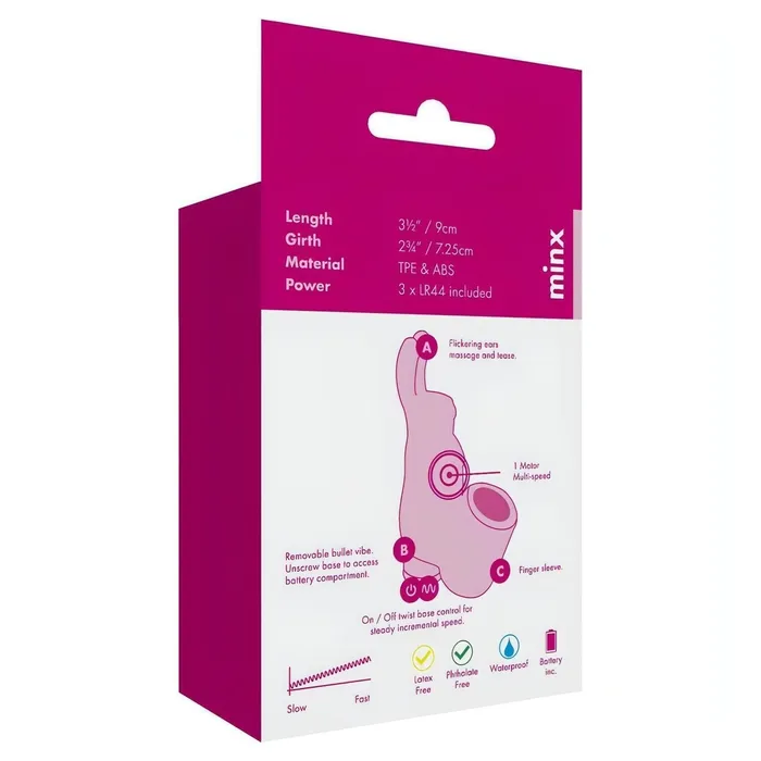 Female Sex Toys | Mini bunny finger vibrator - Minx