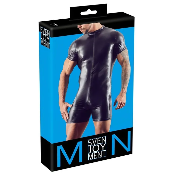 Men's PlaySuit Nero Opaco - Taglia M | Svenjoyment Female Sex Toys