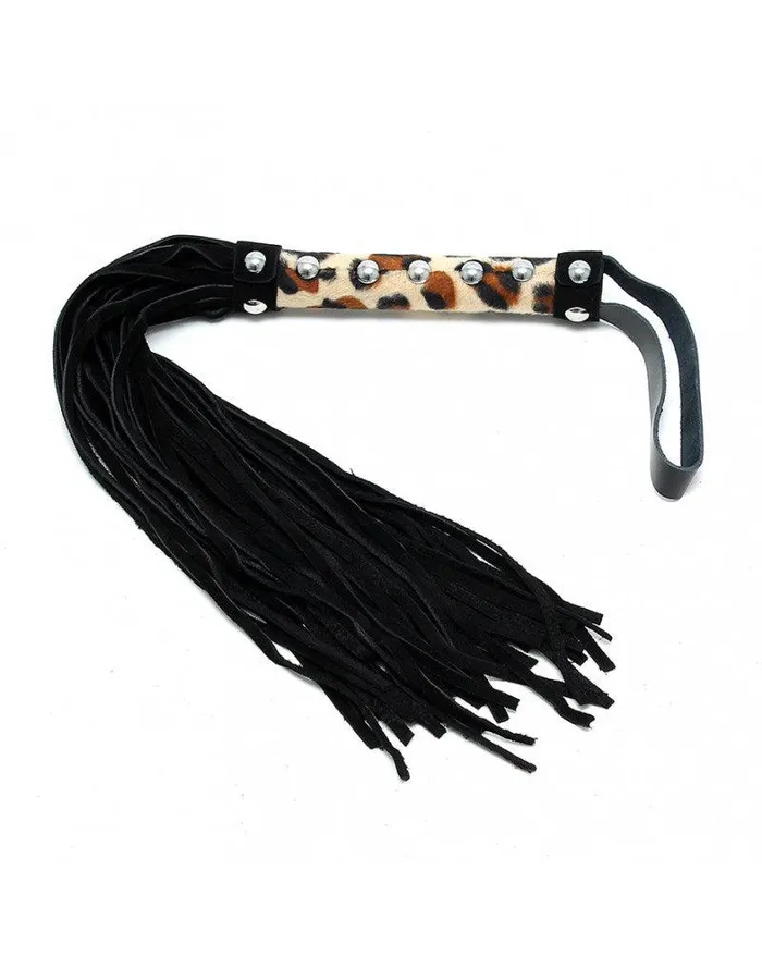 Rimba Bondage Play Vibrators | Rimba - SM Zweepje - 36 strengen - Panter print Rimba Bondage Play Vibrators | Rimba - SM Zweepje - 36 strengen - Panter print