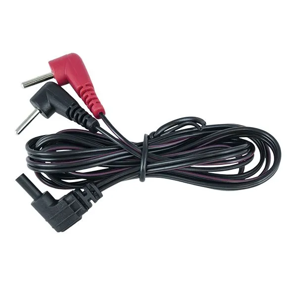 Vibrators ElectraStim Electrosex Kabel met 90 Graden Plugs Electrastim