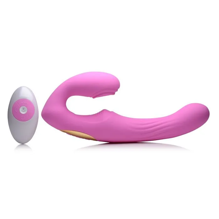 15X U-Pulse Strapless Strap-On w Remote Pink | Strap U Female Sex Toys 15X U-Pulse Strapless Strap-On w Remote Pink | Strap U Female Sex Toys