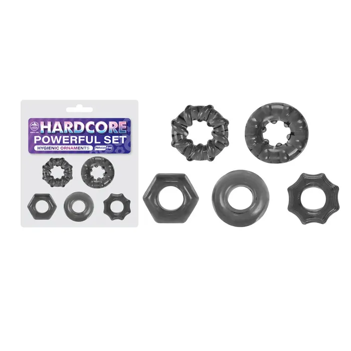 Anal Excellent Power Hardcore Powerful Set Cock Rings Set of 5 Smoke Cock Rings Set of 5