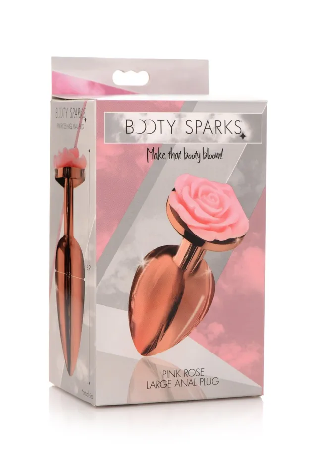 Anal | XR Brands Booty Sparks Pink Rose Gold Anal Plug