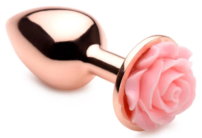 Anal | XR Brands Booty Sparks Pink Rose Gold Anal Plug