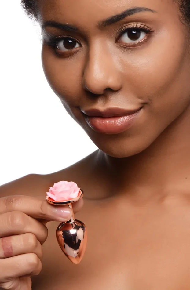 Anal | XR Brands Booty Sparks Pink Rose Gold Anal Plug