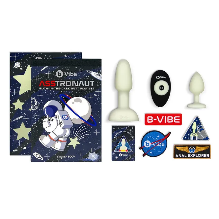 B Vibe Female Sex Toys B Vibrator Asstronaut Glow In The Dark Butt Play Set B Vibe Female Sex Toys B Vibrator Asstronaut Glow In The Dark Butt Play Set