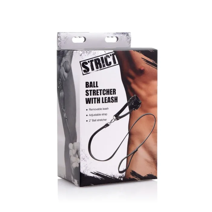 Ball Stretcher With Leash | XR Brands Strict Male Sex Toys Ball Stretcher With Leash | XR Brands Strict Male Sex Toys