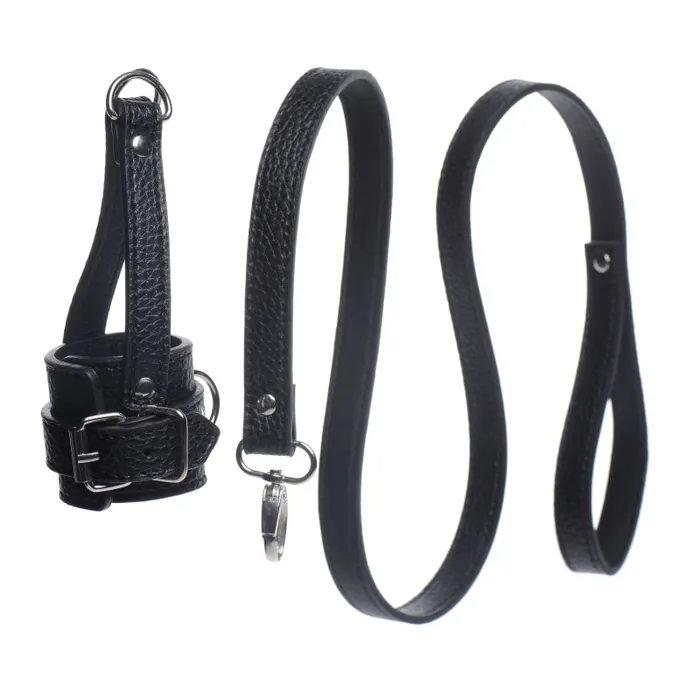 Ball Stretcher With Leash | XR Brands Strict Male Sex Toys Ball Stretcher With Leash | XR Brands Strict Male Sex Toys