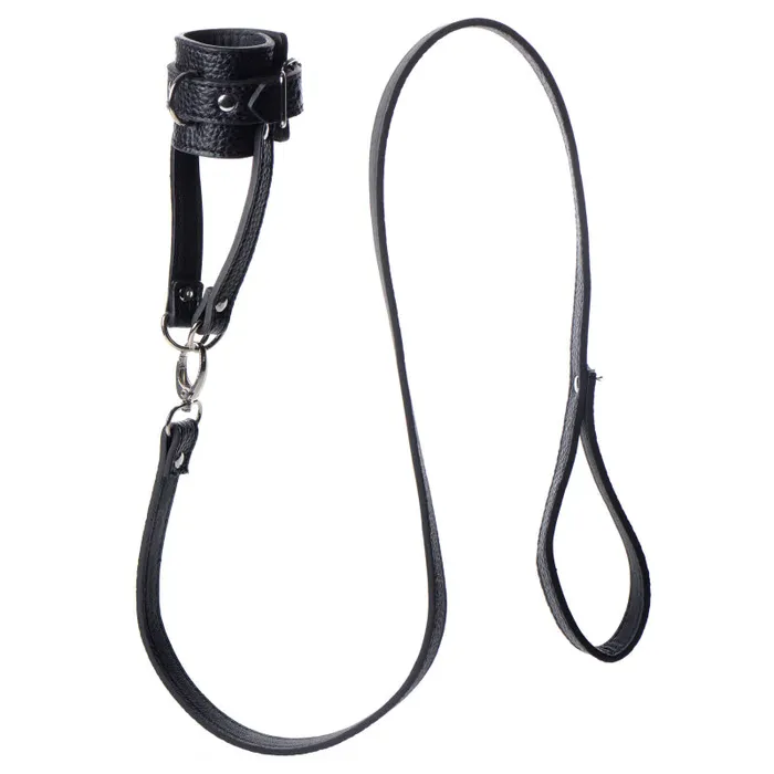 Ball Stretcher With Leash | XR Brands Strict Male Sex Toys Ball Stretcher With Leash | XR Brands Strict Male Sex Toys