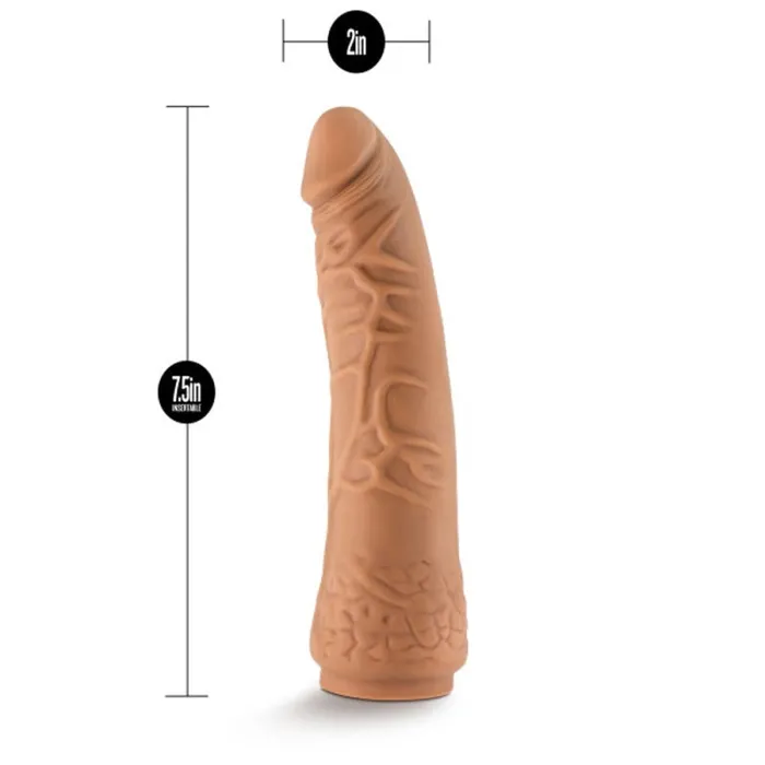 Blush Novelties Dildos | Lock on - 7.5 Inch Realistic Lock on Dildo - Mocha Blush Novelties Dildos | Lock on - 7.5 Inch Realistic Lock on Dildo - Mocha