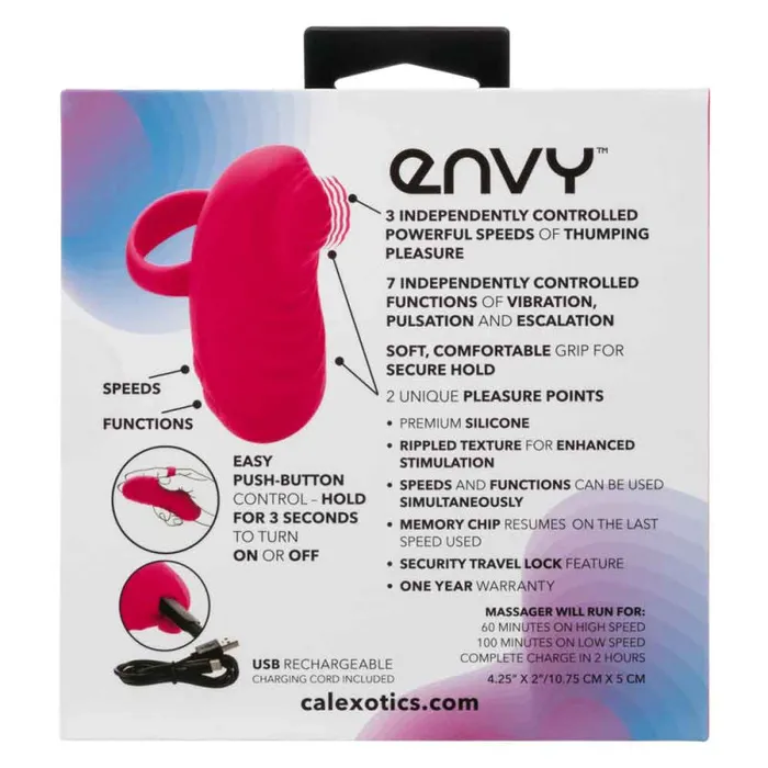 Calexotics Envy Handheld Thumping Massager - Pink | Vibrators Calexotics Envy Handheld Thumping Massager - Pink | Vibrators