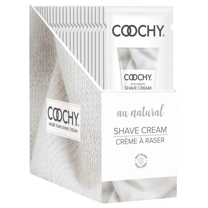 Coochy Shave Cream Au Natural 15 ml Foils 24 Count Display Classic Brands Dildos Coochy Shave Cream Au Natural 15 ml Foils 24 Count Display Classic Brands Dildos