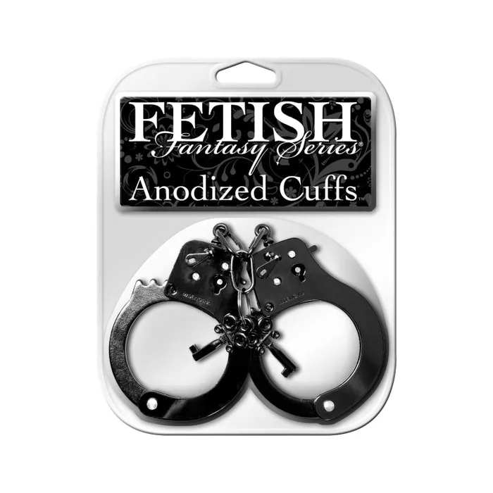 Couples Pipedream Fetish Fantasy Anodized Cuffs Black