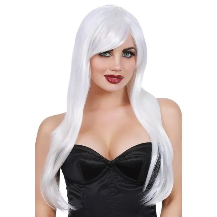 Dreamgirl Layered Long White Wig Vibrators