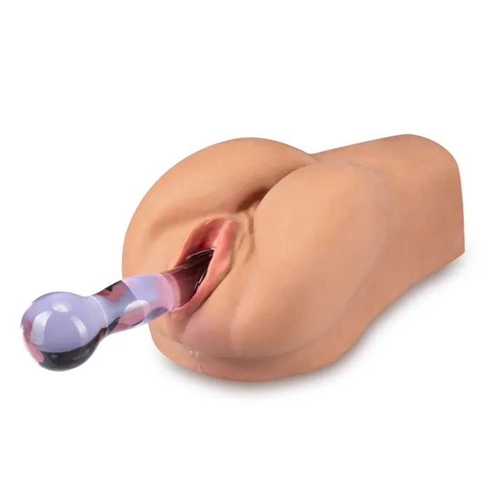 Eden Male Sex Toys | Eden Ultra Soft Brown Realistic Ribbed & Snug Pocket Pussy Vibrating Masturbator