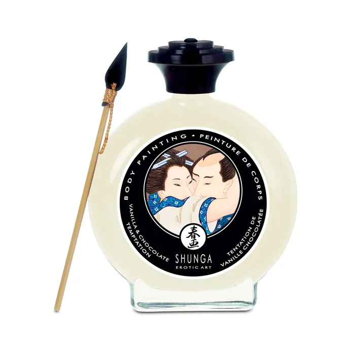 Edible Body Paint Vanilla Chocolate Temptation 35 Fl Oz 100 ml Shunga Dildos