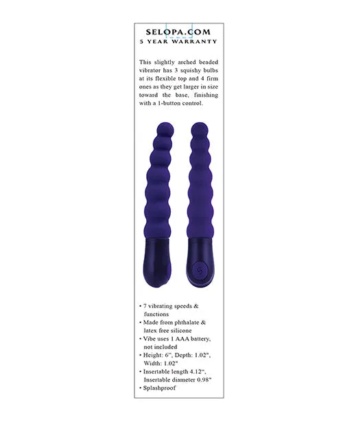 Evolved Novelties Vibrators | Selopa Beadded Beauty Beaded Vibrator - Purple