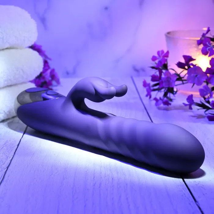 Evolved Vibrators | Evolved RASCALLY RABBIT - Purple 22.9 cm USB Rechargeable Rabbit Vibrator - EN-RS-9345-2 Evolved Vibrators | Evolved RASCALLY RABBIT - Purple 22.9 cm USB Rechargeable Rabbit Vibrator - EN-RS-9345-2