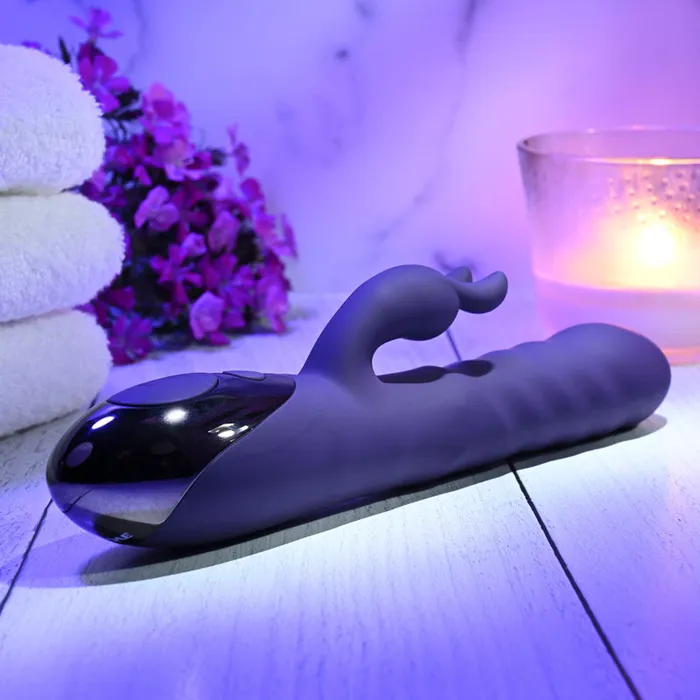Evolved Vibrators | Evolved RASCALLY RABBIT - Purple 22.9 cm USB Rechargeable Rabbit Vibrator - EN-RS-9345-2 Evolved Vibrators | Evolved RASCALLY RABBIT - Purple 22.9 cm USB Rechargeable Rabbit Vibrator - EN-RS-9345-2