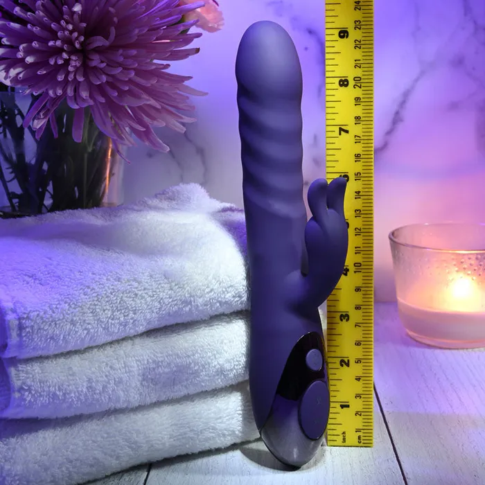 Evolved Vibrators | Evolved RASCALLY RABBIT - Purple 22.9 cm USB Rechargeable Rabbit Vibrator - EN-RS-9345-2 Evolved Vibrators | Evolved RASCALLY RABBIT - Purple 22.9 cm USB Rechargeable Rabbit Vibrator - EN-RS-9345-2