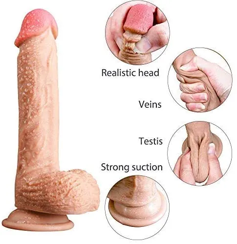 Female Sex Toys | Lusty Age Realistic Dildo with Strong Suction Cup - 7 inch