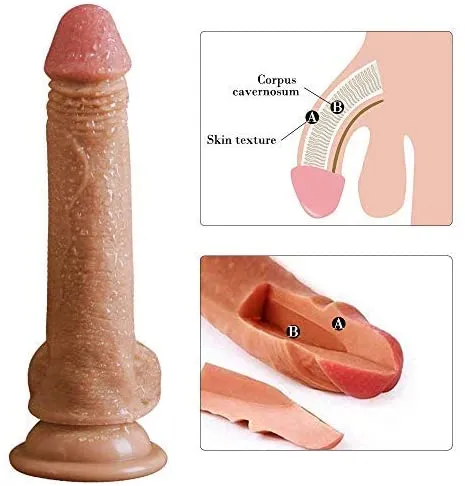Female Sex Toys | Lusty Age Realistic Dildo with Strong Suction Cup - 7 inch