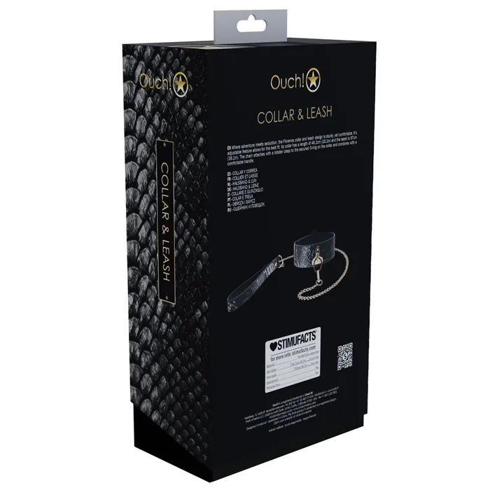 Female Sex Toys | OUCH! Florence Collection - Collar with Leash-(ou998blk) - Shots Toys Female Sex Toys | OUCH! Florence Collection - Collar with Leash-(ou998blk) - Shots Toys
