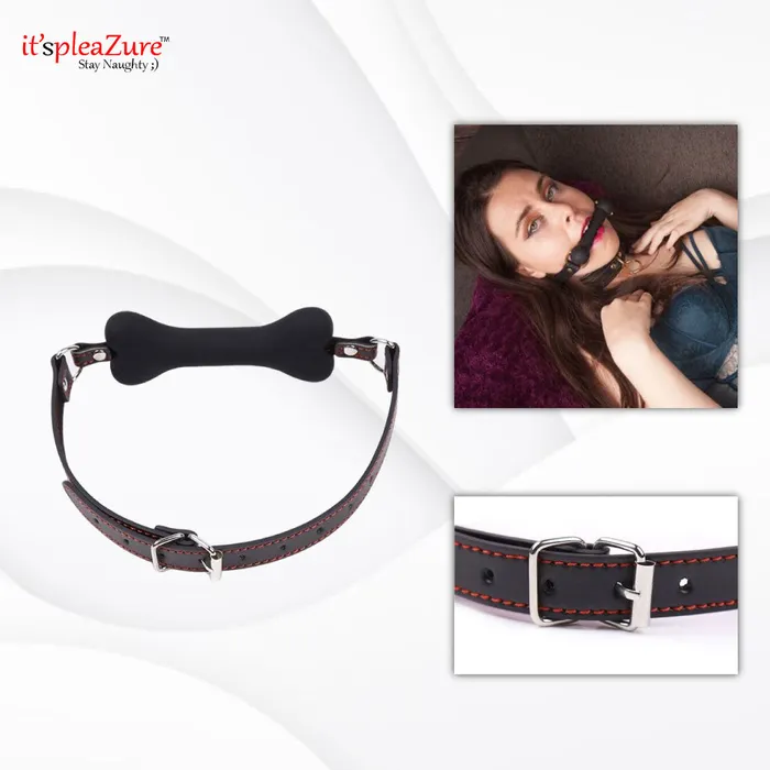 ItspleaZure Anal | ItspleaZure Fetish Dog bone Mouth Ball Gag - Black