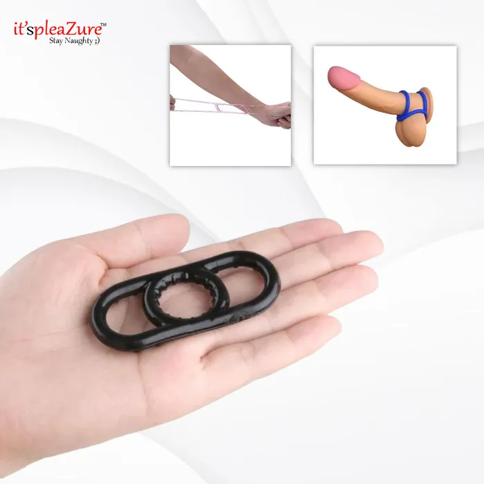 Itspleazure Black Silicone Penis Ring Set of 1 | ItspleaZure Anal Itspleazure Black Silicone Penis Ring Set of 1 | ItspleaZure Anal