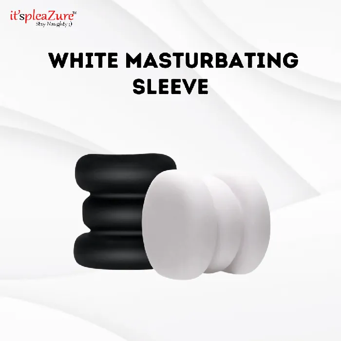 Itspleazure White Masturbating Sleeve ItspleaZure Male Sex Toys
