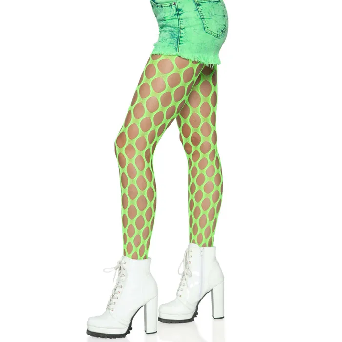 Jumbo Pothole Net Tights - Neon Green - One Size Green - One Size | Leg Avenue Teddies And Bodies Jumbo Pothole Net Tights - Neon Green - One Size Green - One Size | Leg Avenue Teddies And Bodies