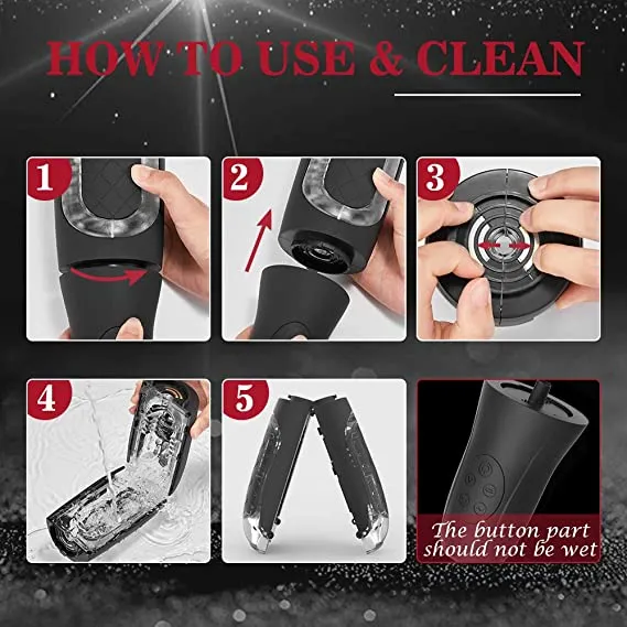 Lusty Age Male Automatic Masturbator with 4 Powerful Vacuum Suctions | Male Sex Toys