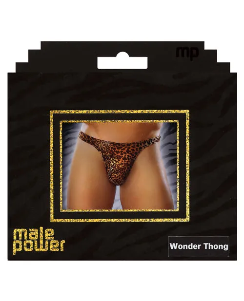 Male Power Lingerie Male Sex Toys | Men's Male Power Male Power Wonder Thong Animal Print