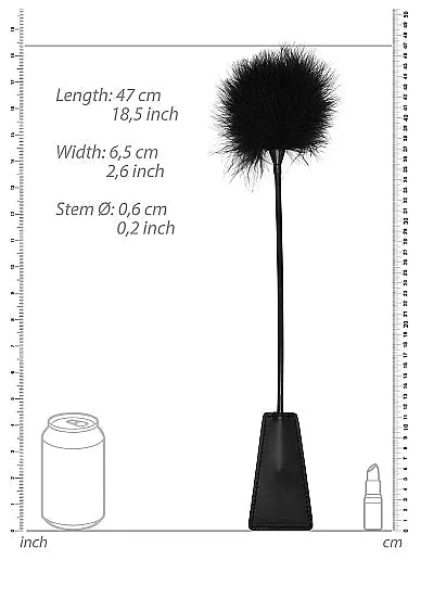Male Sex Toys | Shots America B&w Crop With Feather Tickler