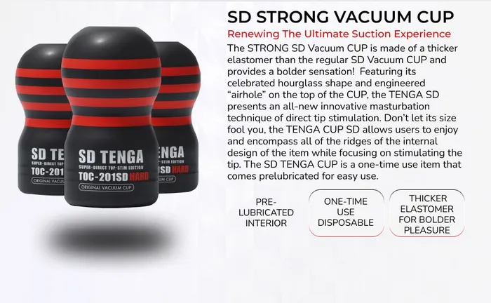 Male Sex Toys | Tenga Sd Original Vaccum Cup - TENGA