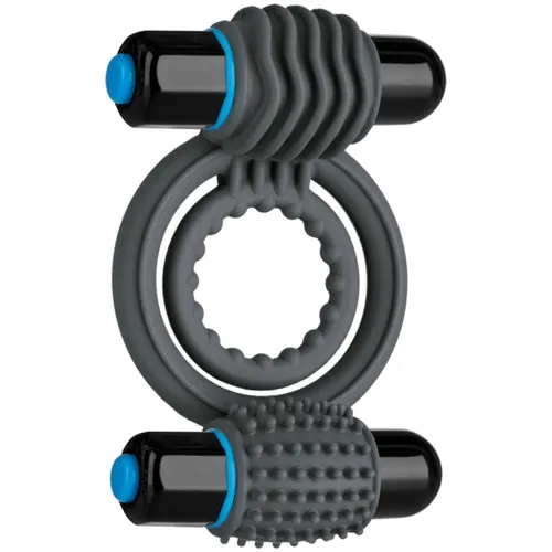 Optimale Vibrating Double C Ring Slate Doc Johnson Couples