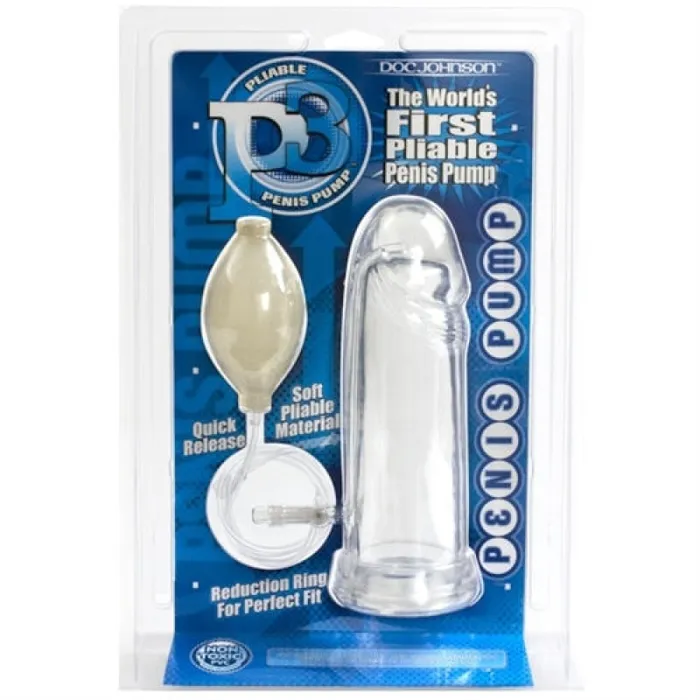 P3 Cock Pump Clear Doc Johnson Dildos
