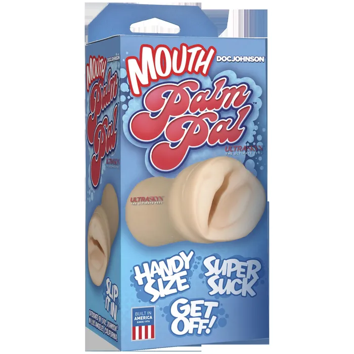 Palm Pal Natural Ultraskyn Masturbator - Mouth | Doc Johnson Male Sex Toys