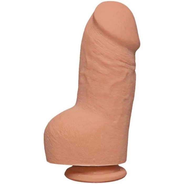 The D Fat D 8 Inch With Balls Ultraskyn Vanilla Doc Johnson Dildos