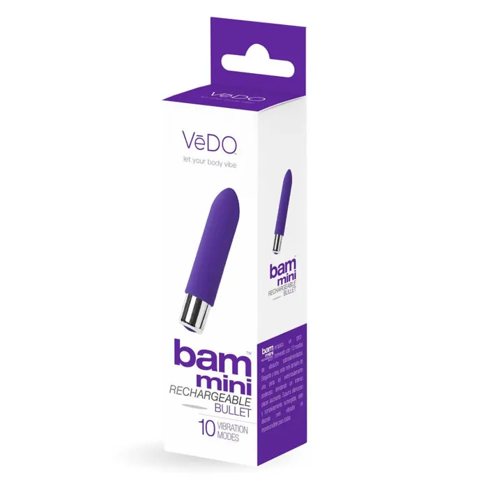 VeDO Female Sex Toys | Bam Mini Rechargeable Bullet Vibe - Indigo VeDO Female Sex Toys | Bam Mini Rechargeable Bullet Vibe - Indigo