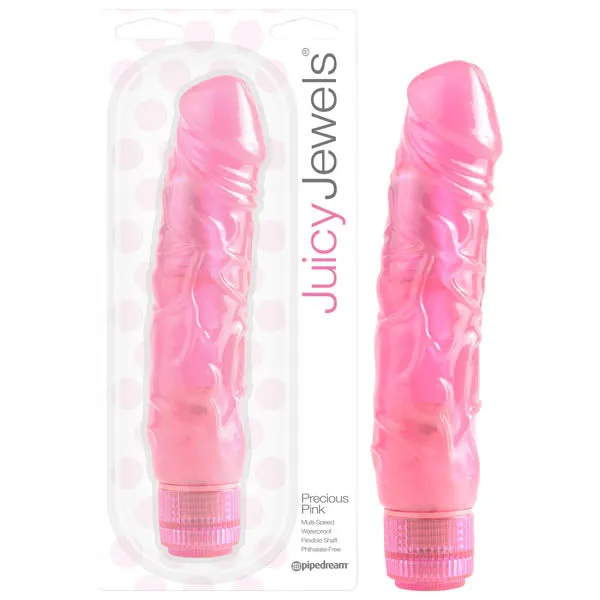 Vibrators Pipedream Juicy Jewels Precious Pink Pink 215 cm 85 Vibrator