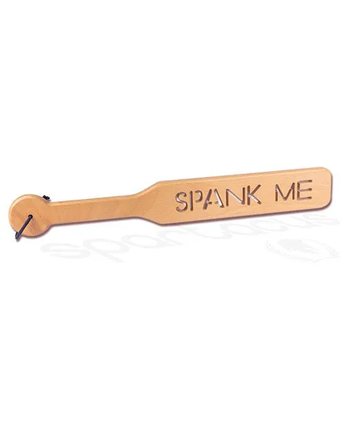 Vibrators Spartacus 40cm Zelkova Wood Paddle W Impression Spank Me