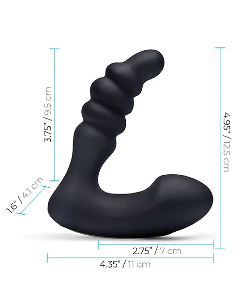 Anal Blue Line Vibrating Prostate Prodder wRemote Black Electric Eel INC Anal Blue Line Vibrating Prostate Prodder wRemote Black Electric Eel INC