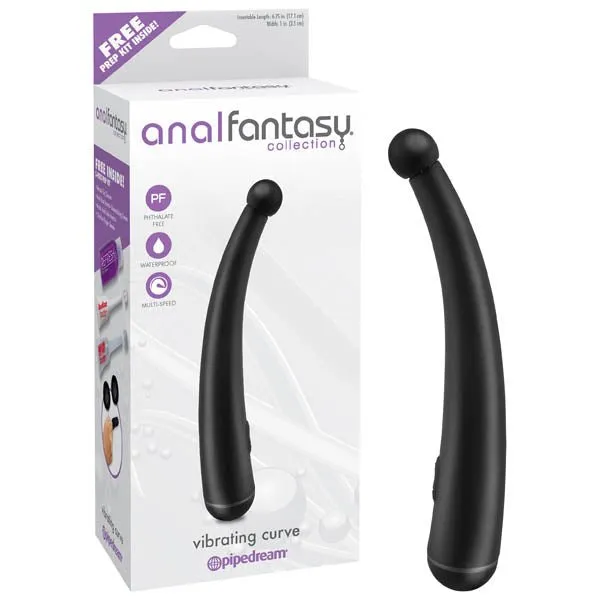Anal Pipedream Anal Fantasy Collection Vibrating Curve Black 171 cm 675 Anal Vibrator