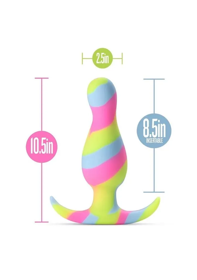 Avant Male Sex Toys Avant Kaleido Lime Silicone Anal Plug