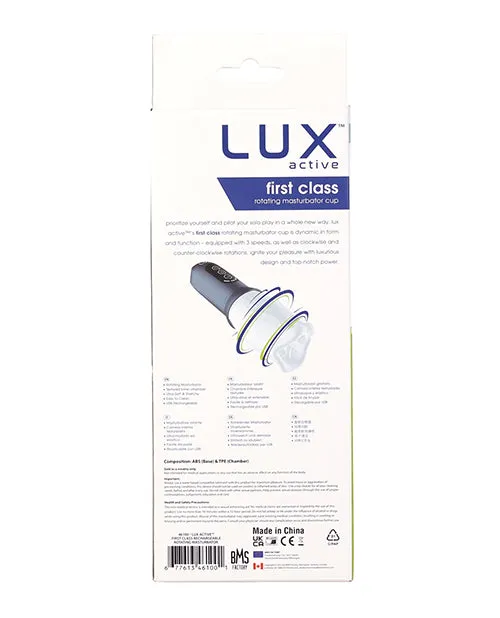 BMS Enterprises Male Sex Toys Lux Active First Class Rotating Masturbator Cup BMS Enterprises Male Sex Toys Lux Active First Class Rotating Masturbator Cup