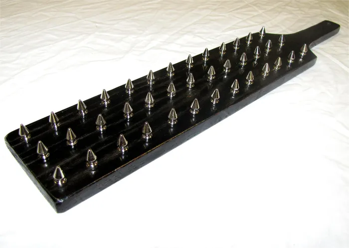 Bdsmgear Vibrators Spiked Oak Paddle Bdsmgear Vibrators Spiked Oak Paddle